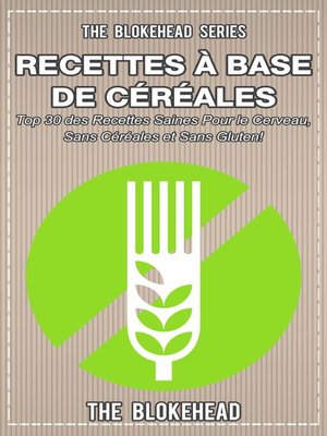 cover image of Livre de recettes sans céréales